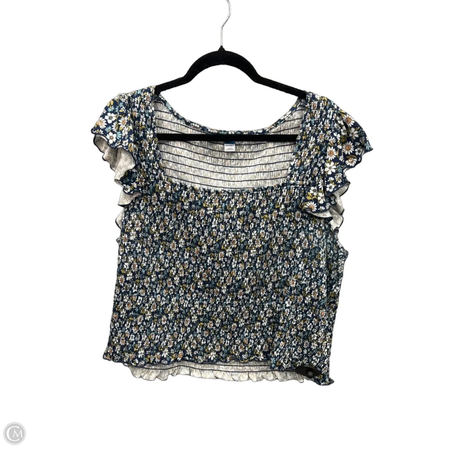Top Short Sleeve By Old Navy In Blue, Size: Xxl