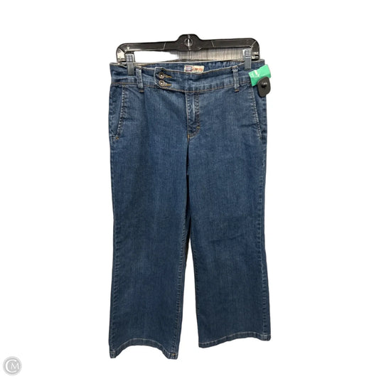 Jeans Wide Leg By Faded Glory In Blue Denim, Size: 8p