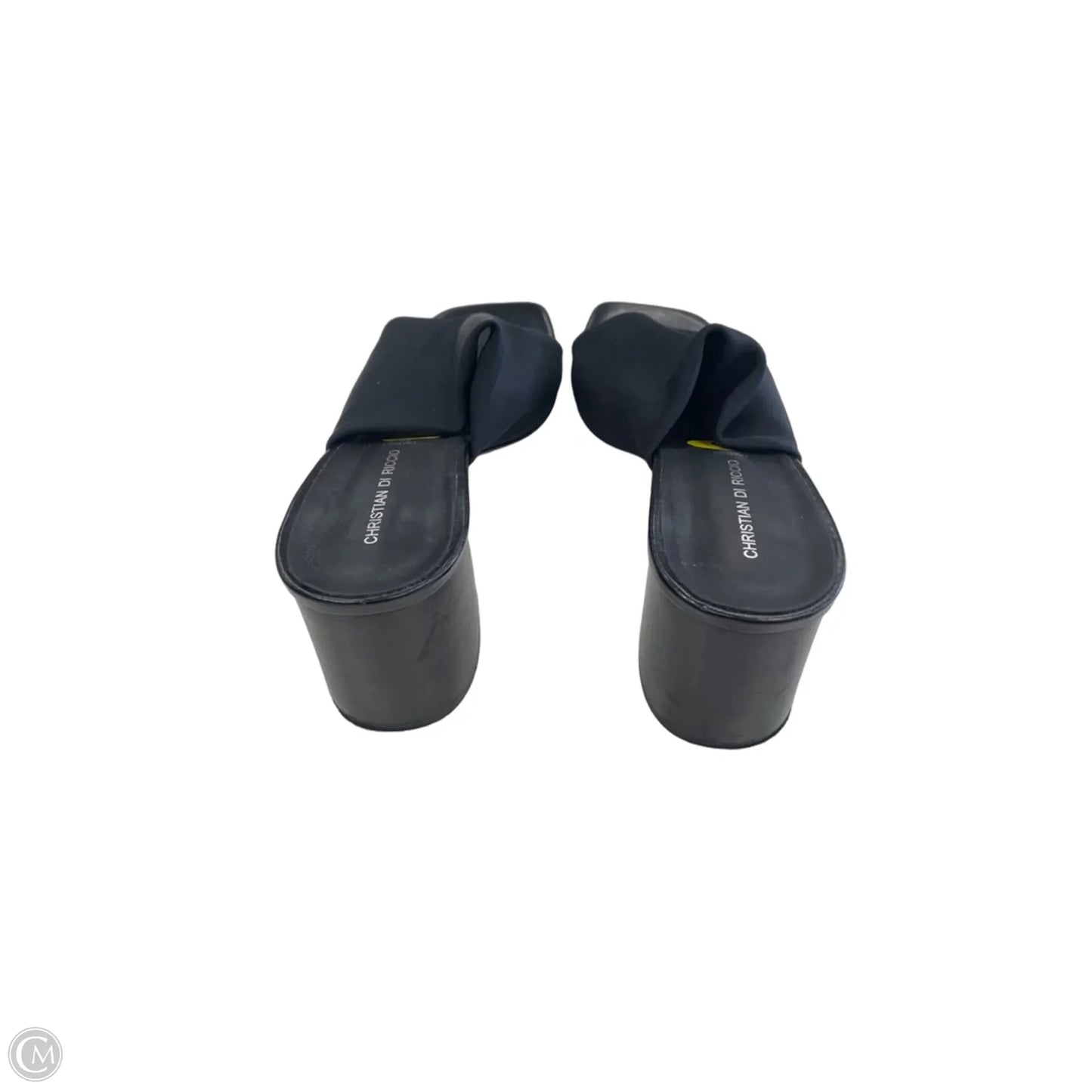 Sandals Heels Block By Clothes Mentor In Black, Size: 9