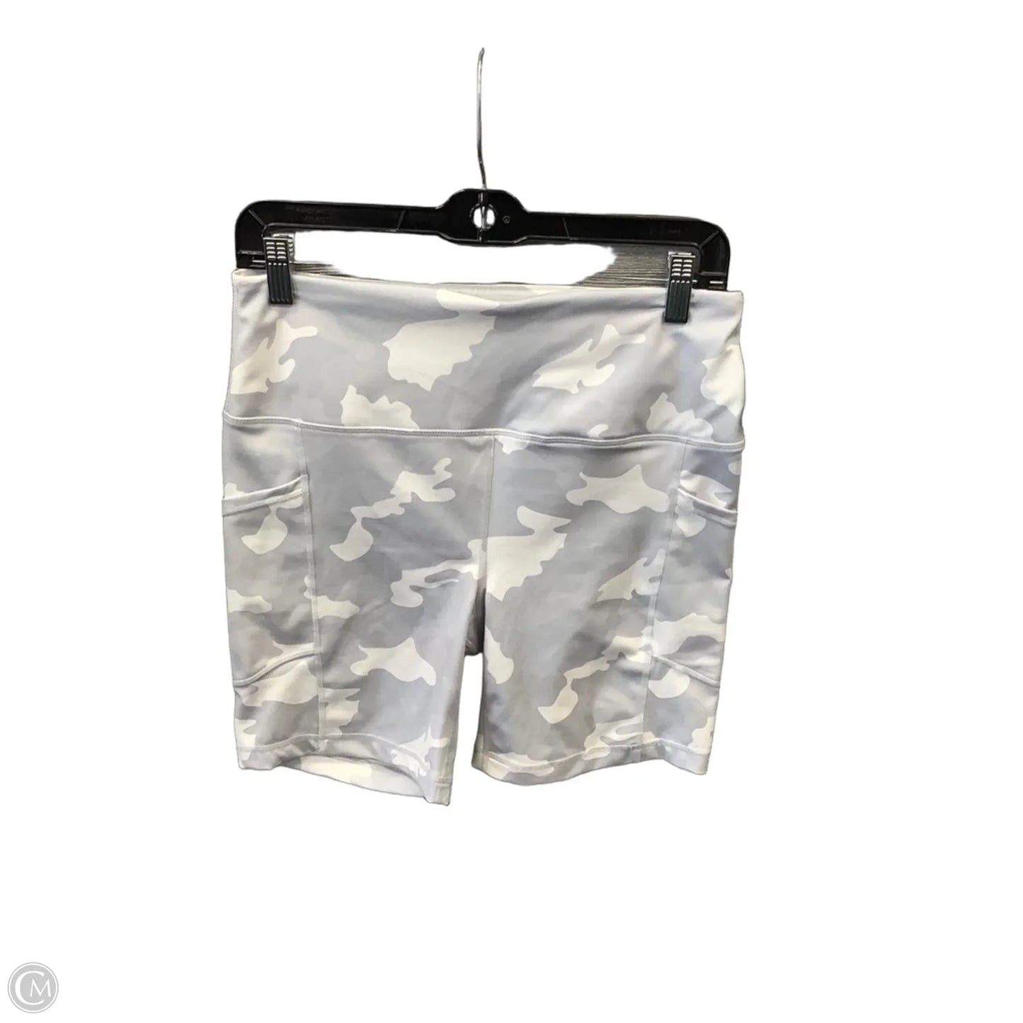 Athletic Shorts By Yogalicious In Grey, Size: L