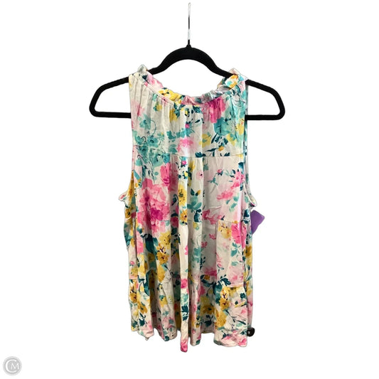 Top Sleeveless By Emily Wonder In Multi-colored, Size: M