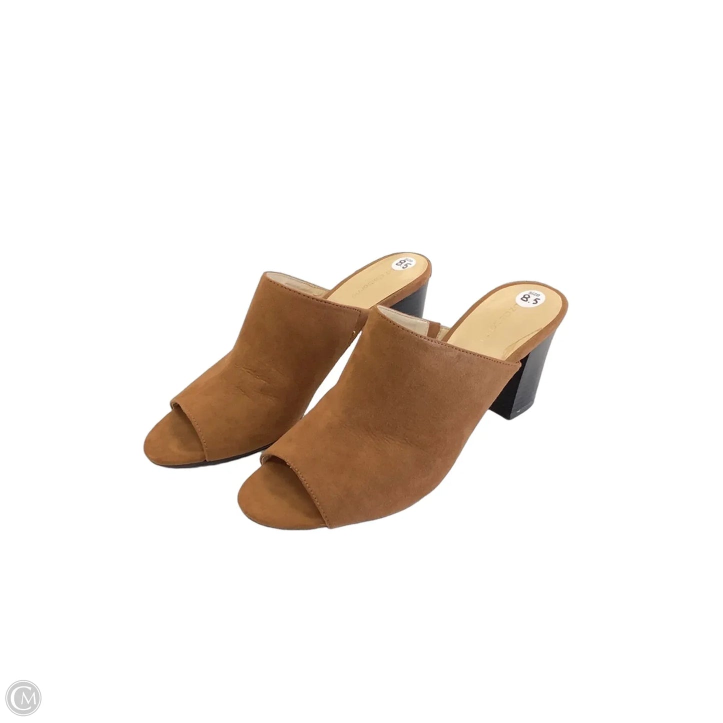 Sandals Heels Block By Liz Claiborne In Brown, Size: 8.5