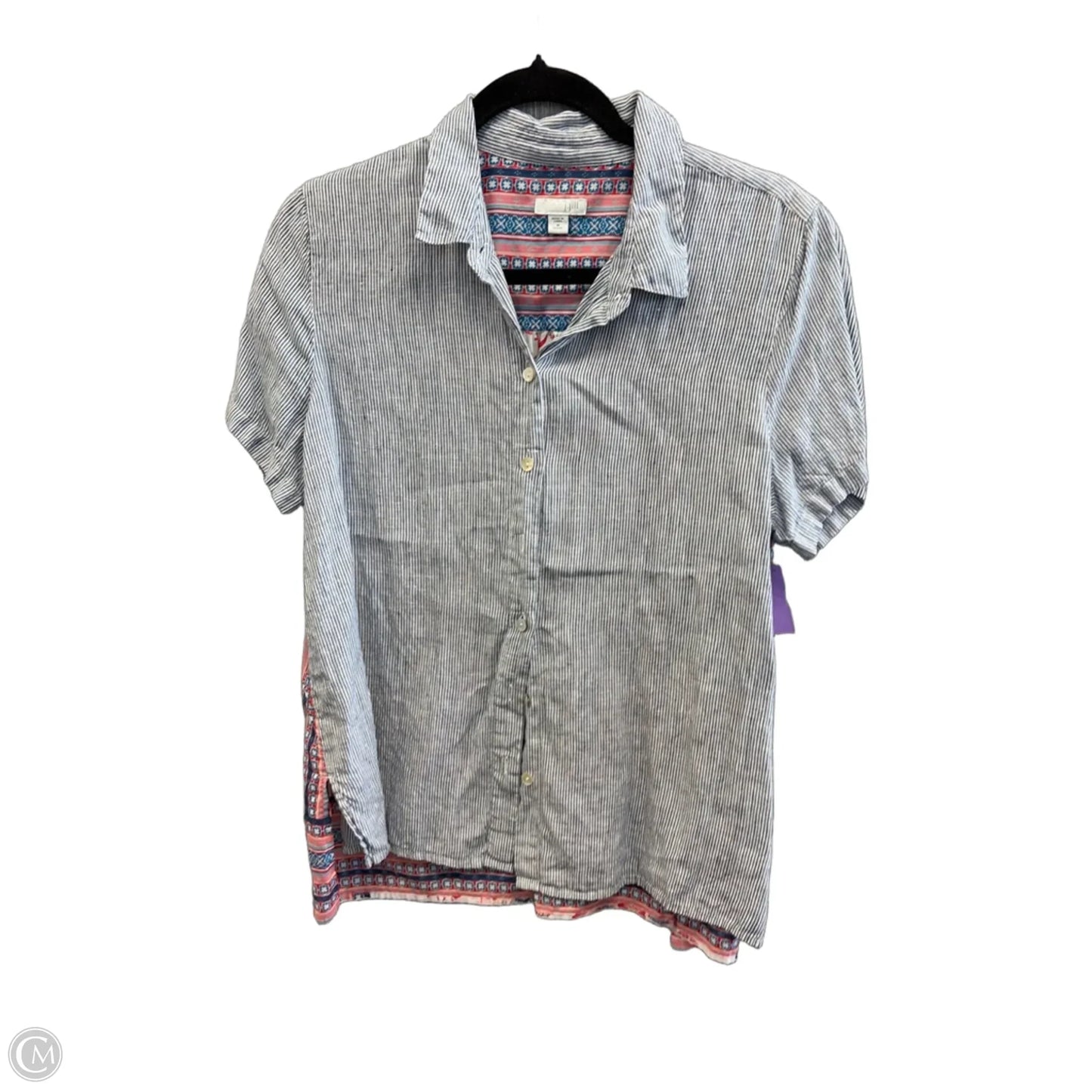 Top Short Sleeve By J. Jill In Blue, Size: Mp