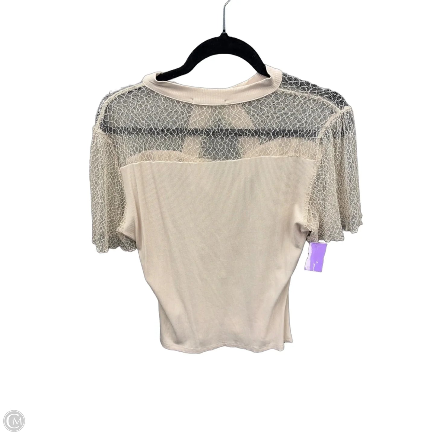 Top Short Sleeve By Red In Beige, Size: Xl