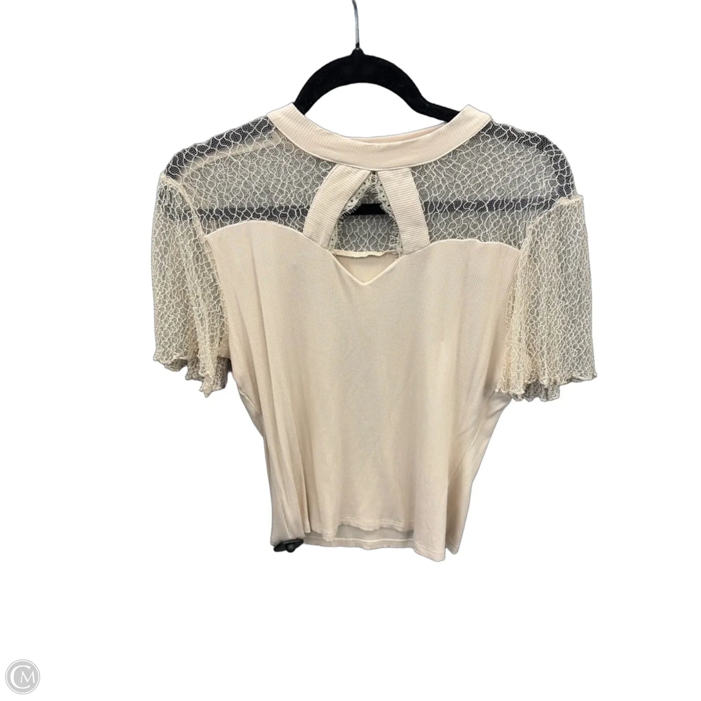 Top Short Sleeve By Red In Beige, Size: Xl