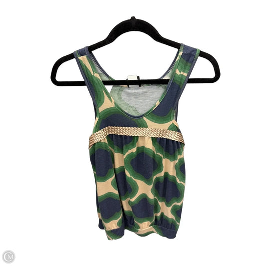 Top Sleeveless By Clothes Mentor In Blue & Green, Size: M