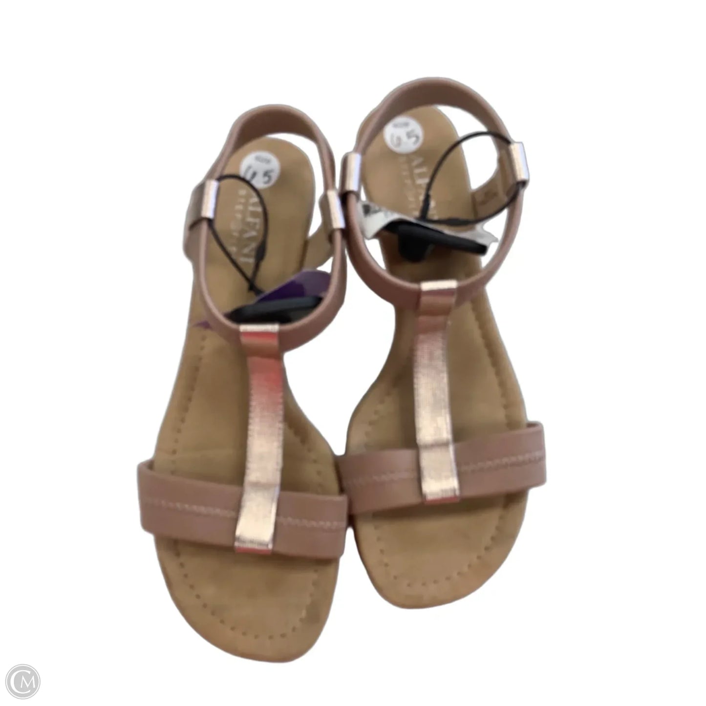 Sandals Heels Wedge By Alfani In Rose Gold, Size: 6.5