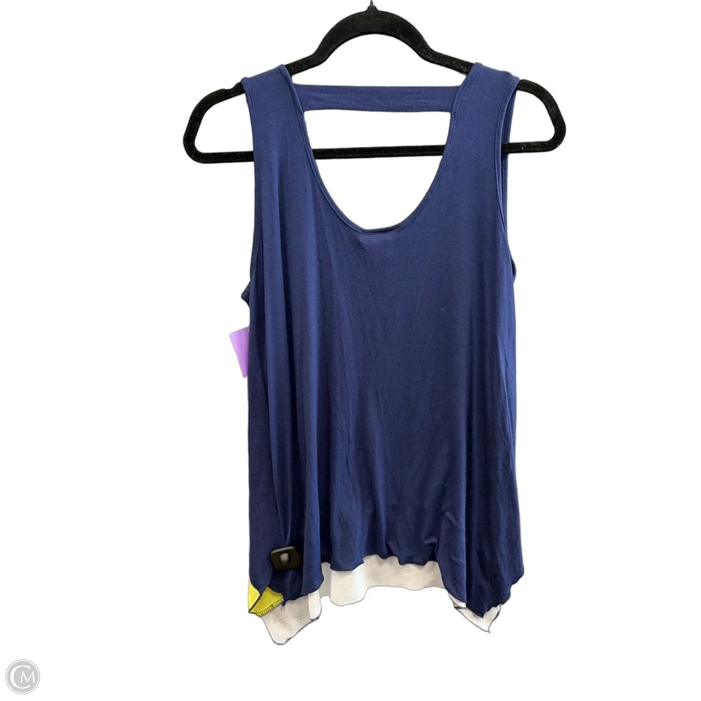 Top Sleeveless By Carol Rose In Navy, Size: M