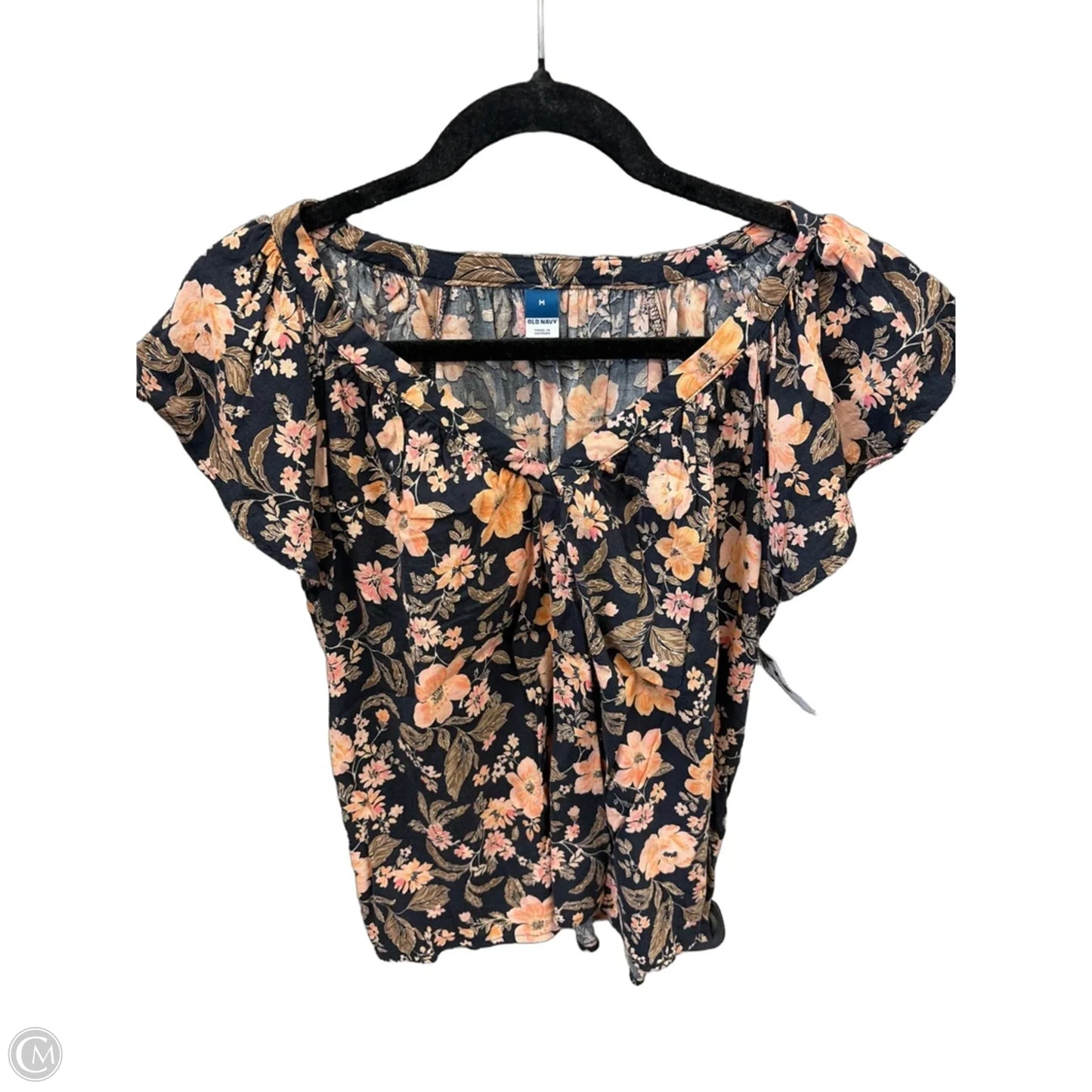 Top Short Sleeve By Old Navy In Black, Size: M