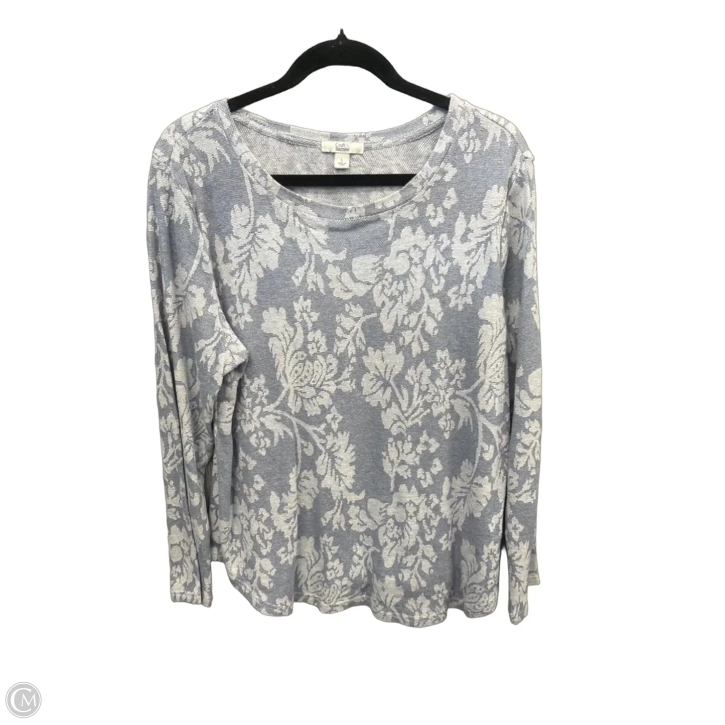 Top Long Sleeve By Croft And Barrow In Purple, Size: L
