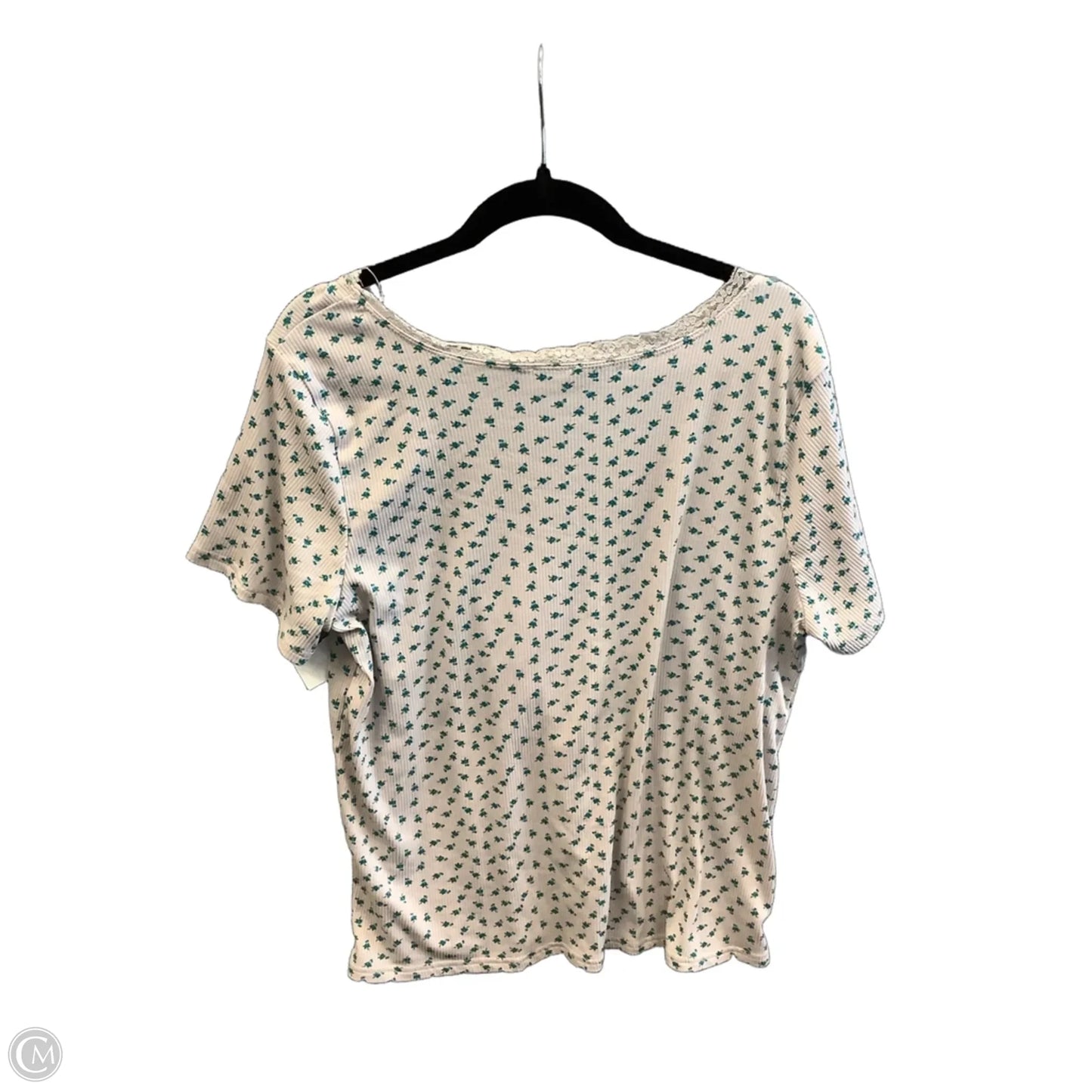 Top Short Sleeve By Free Kisses In Beige, Size: 2x