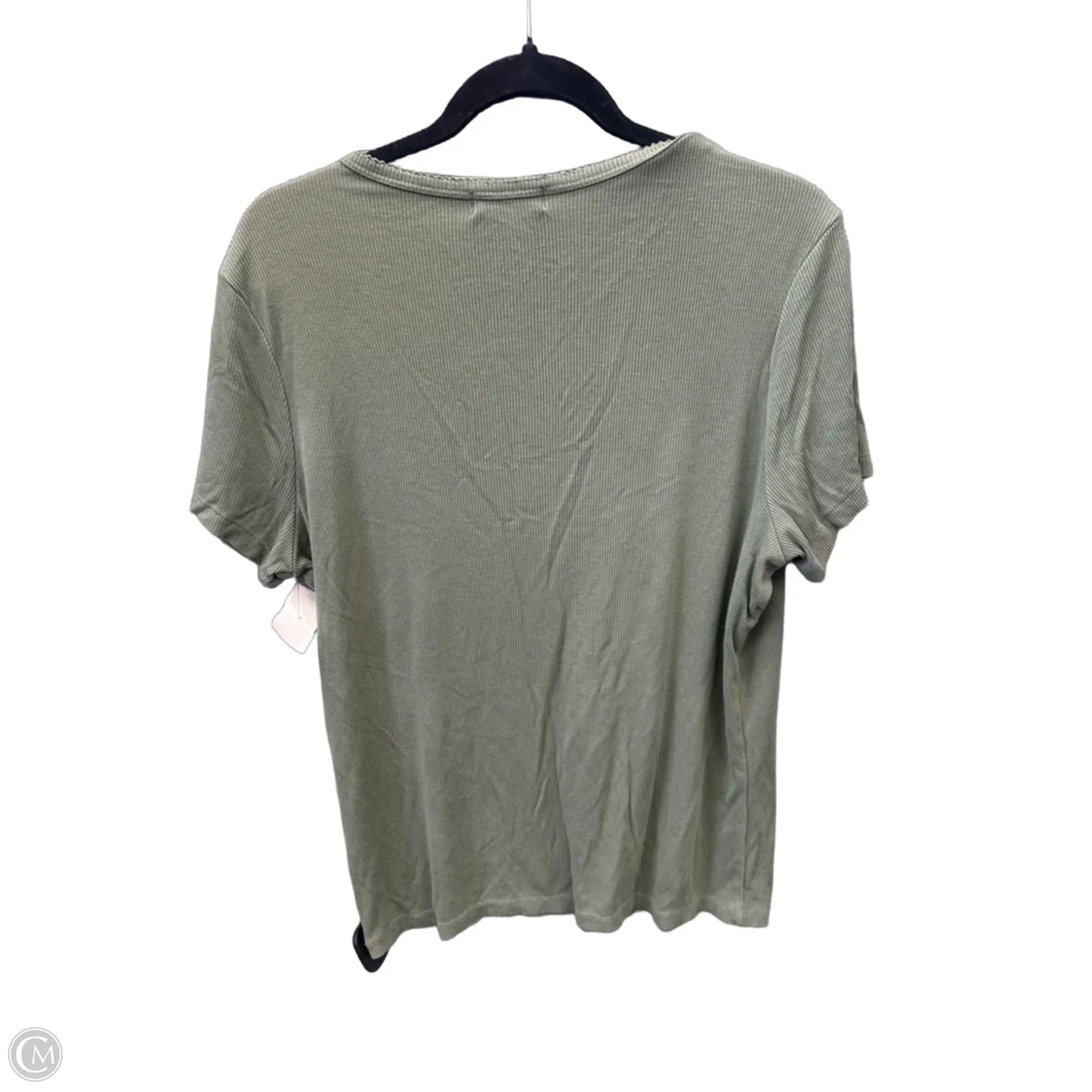 Top Short Sleeve By Cme In Green, Size: 2x