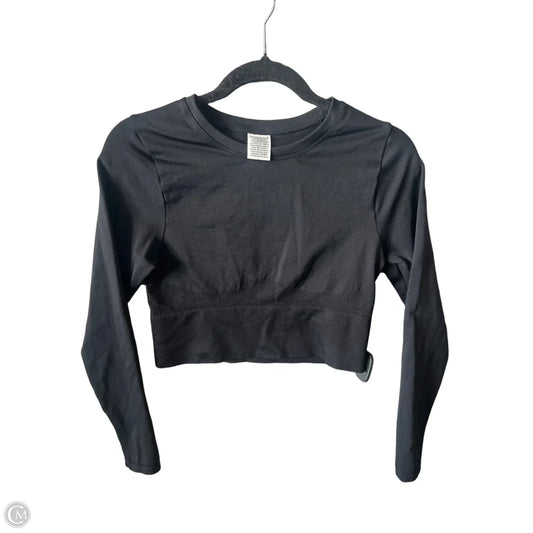 Athletic Top Long Sleeve Crewneck By Pink In Black, Size: M