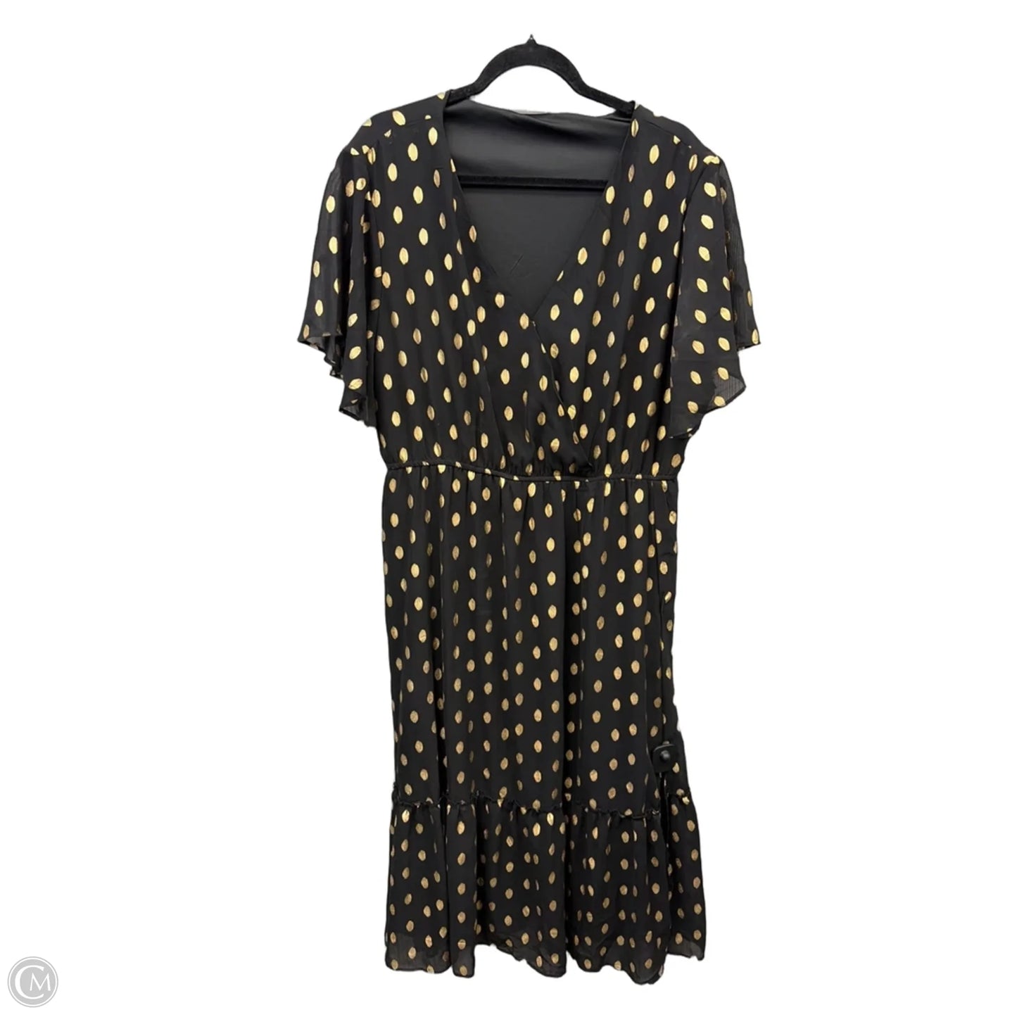 Dress Party Long By Clothes Mentor In Black, Size: 3x