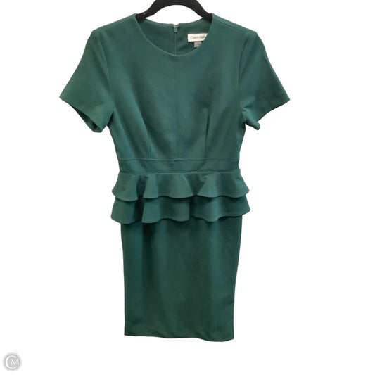Dress Party Short By Calvin Klein In Green, Size: S