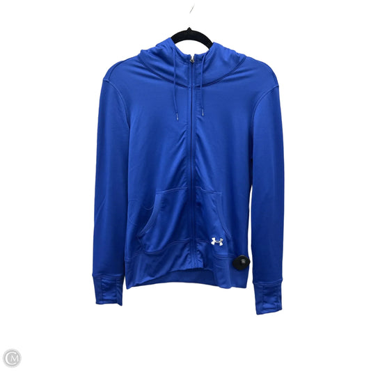 Athletic Sweatshirt Hoodie By Under Armour In Blue, Size: M
