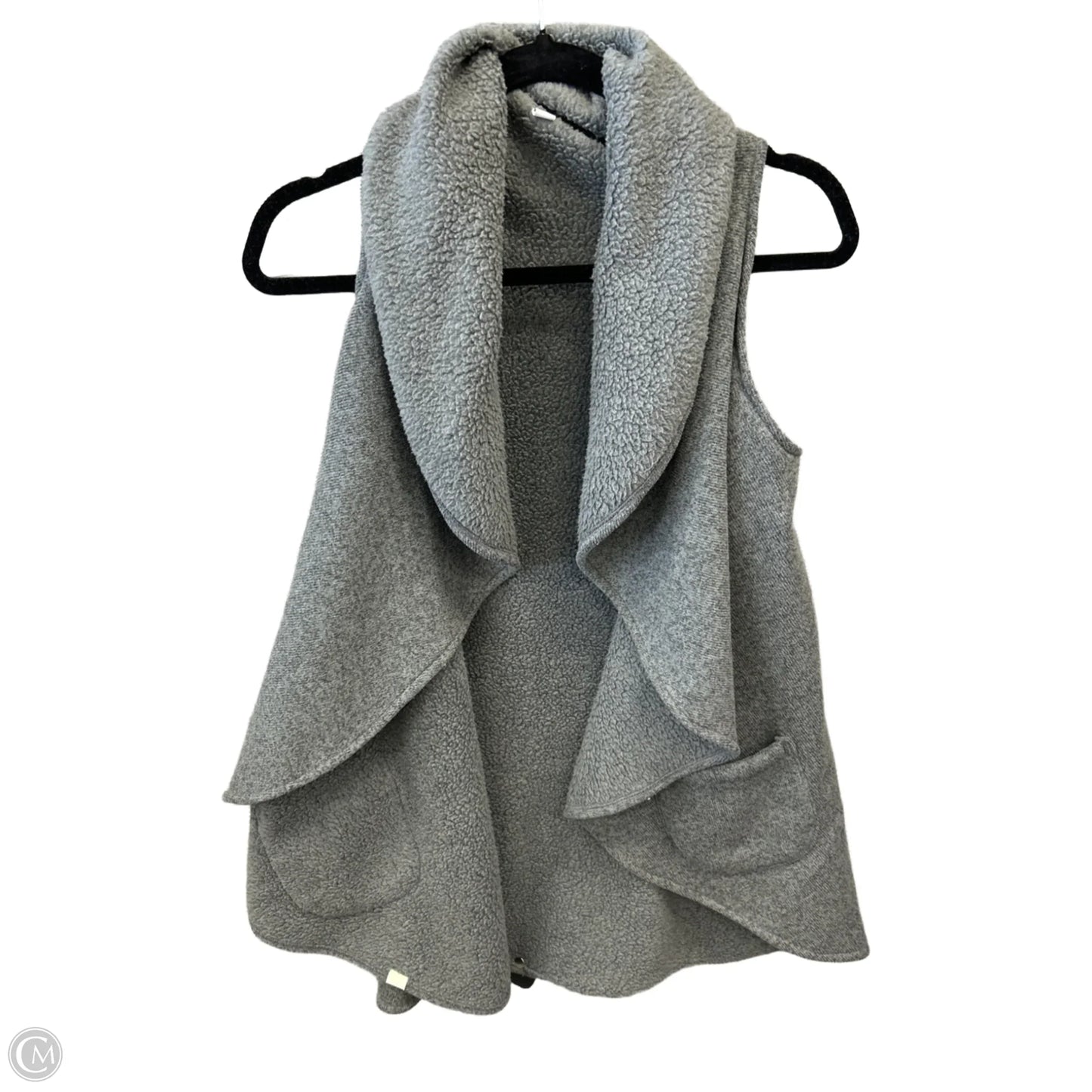 Vest Fleece By Clothes Mentor In Grey, Size: S