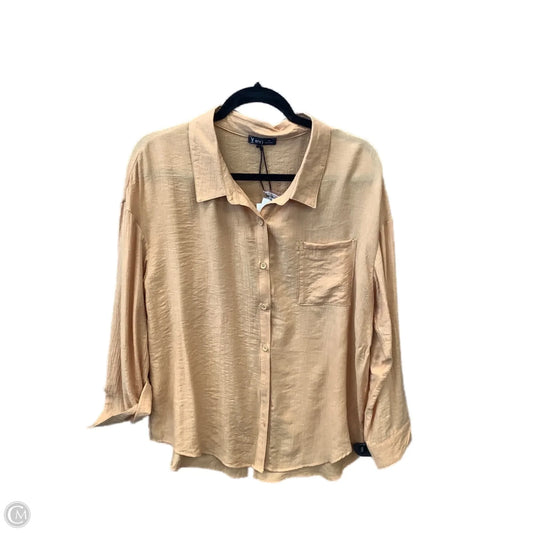 Top Long Sleeve By Clothes Mentor In Orange, Size: M