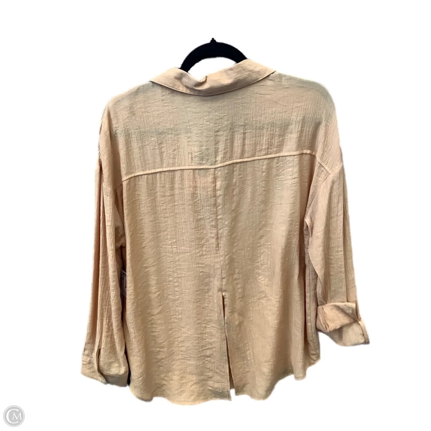 Top Long Sleeve By Clothes Mentor In Orange, Size: M