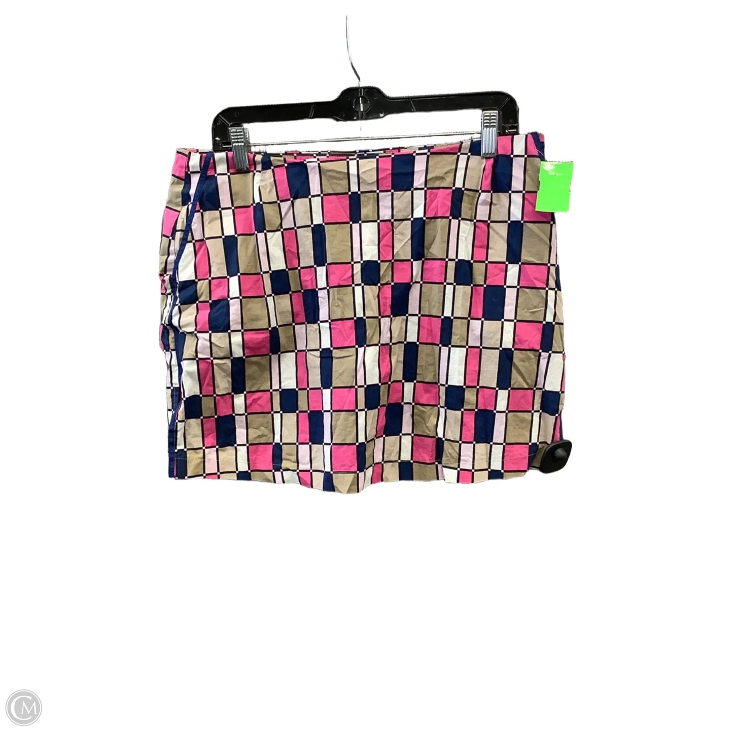 Skirt Mini & Short By Clothes Mentor In Pink & Tan, Size: 14