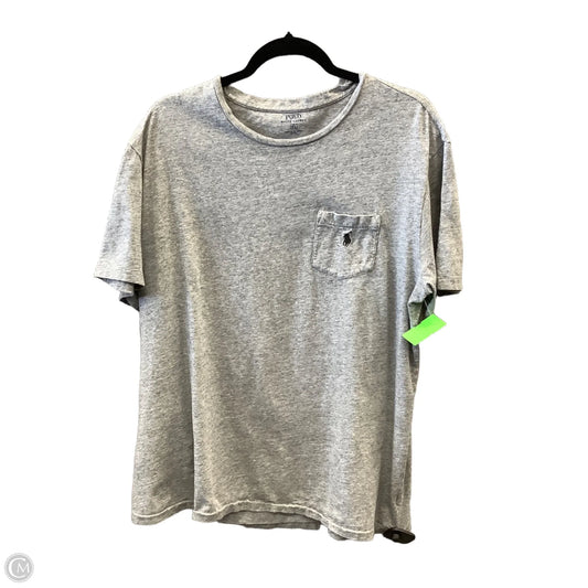 Top Short Sleeve By Polo Ralph Lauren In Grey, Size: Xl