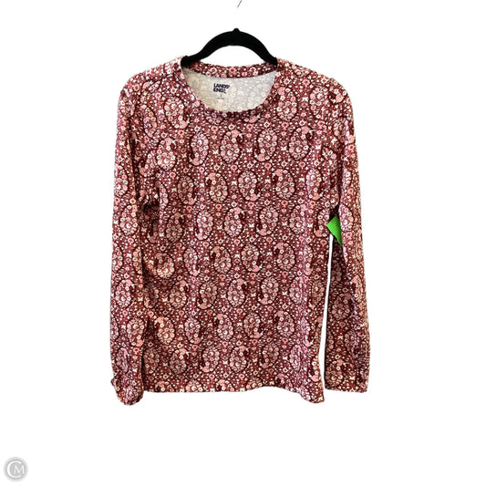 Top Long Sleeve By Lands End In Floral Print, Size: S