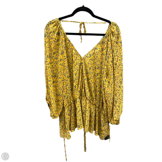 Top Long Sleeve By Ophelia Roe In Floral Print, Size: 2x