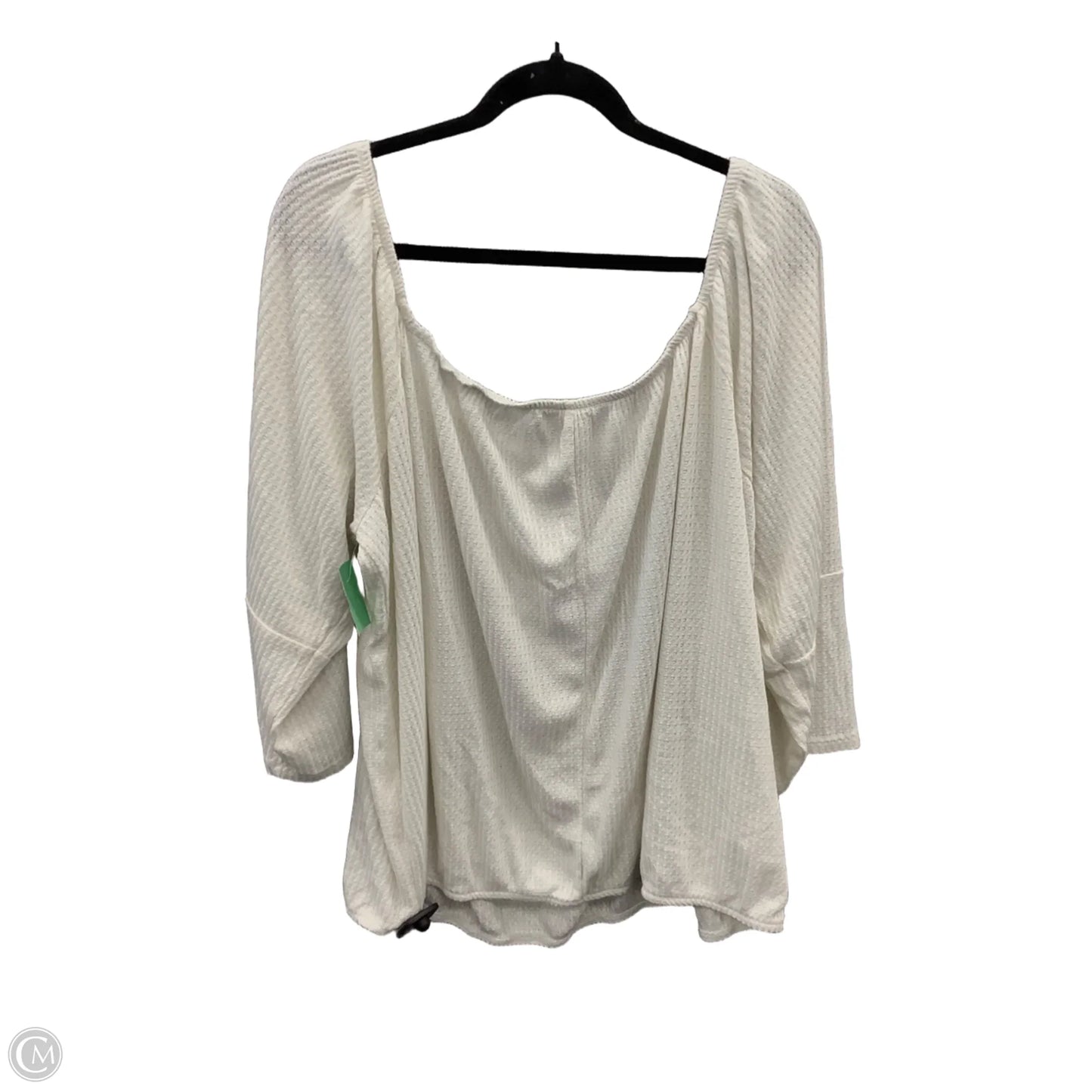 Top Long Sleeve By Maurices In White, Size: 3x