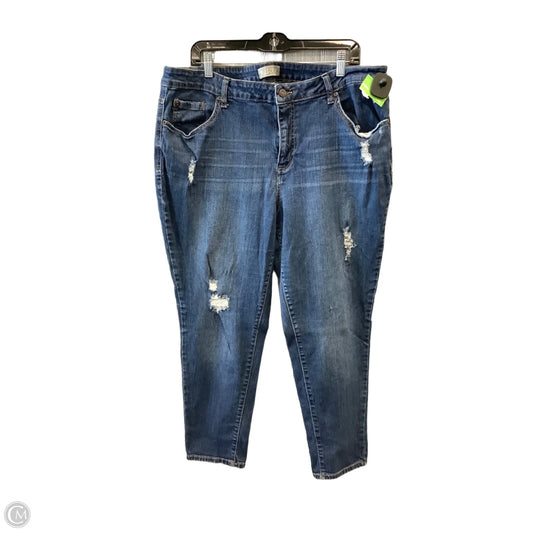 Jeans Straight By Falls Creek In Blue, Size: 20