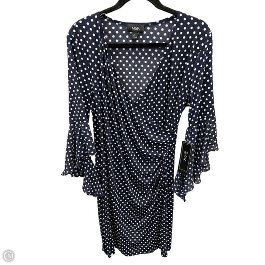 Dress Casual Short By Msk In Polkadot Pattern, Size: L