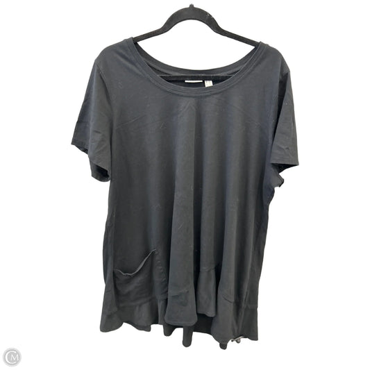 Top Short Sleeve By Logo In Black, Size: 2x