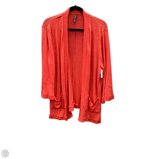 Sweater Cardigan By Massini In Red, Size: L