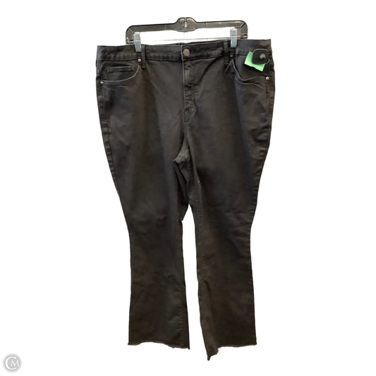 Jeans Boot Cut By Terra & Sky In Black, Size: 18