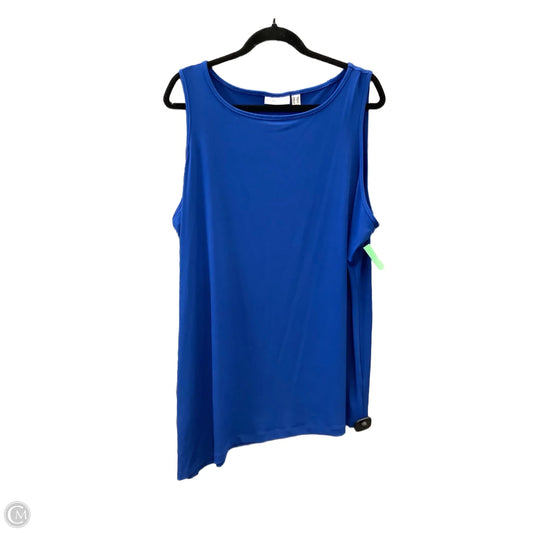 Top Sleeveless By Susan Graver In Blue, Size: 2x