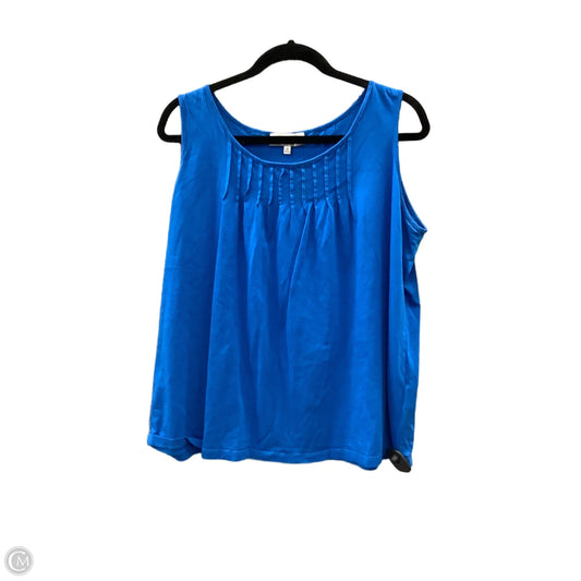 Top Sleeveless By Jones New York In Blue, Size: 2x