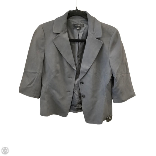Blazer By Ann Taylor In Grey, Size: S