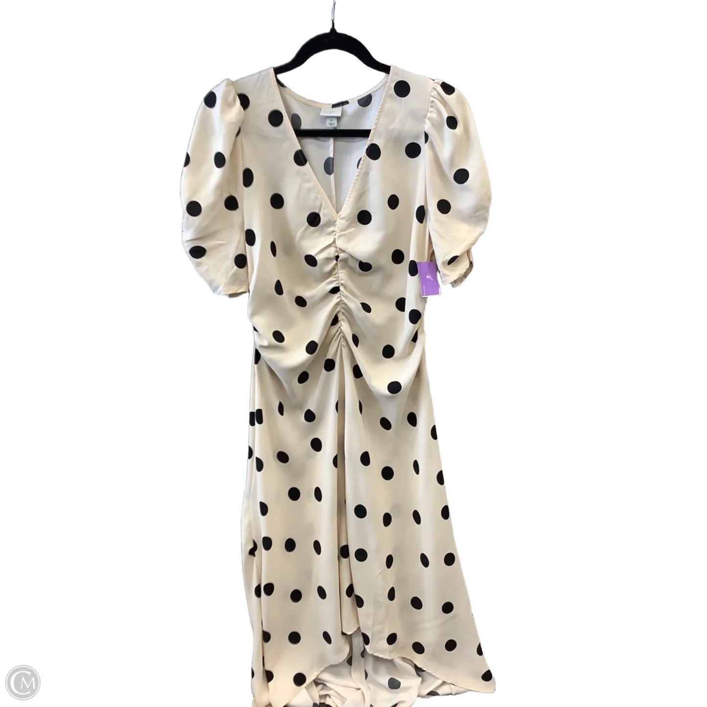 Dress Casual Maxi By A New Day In Polkadot Pattern, Size: M