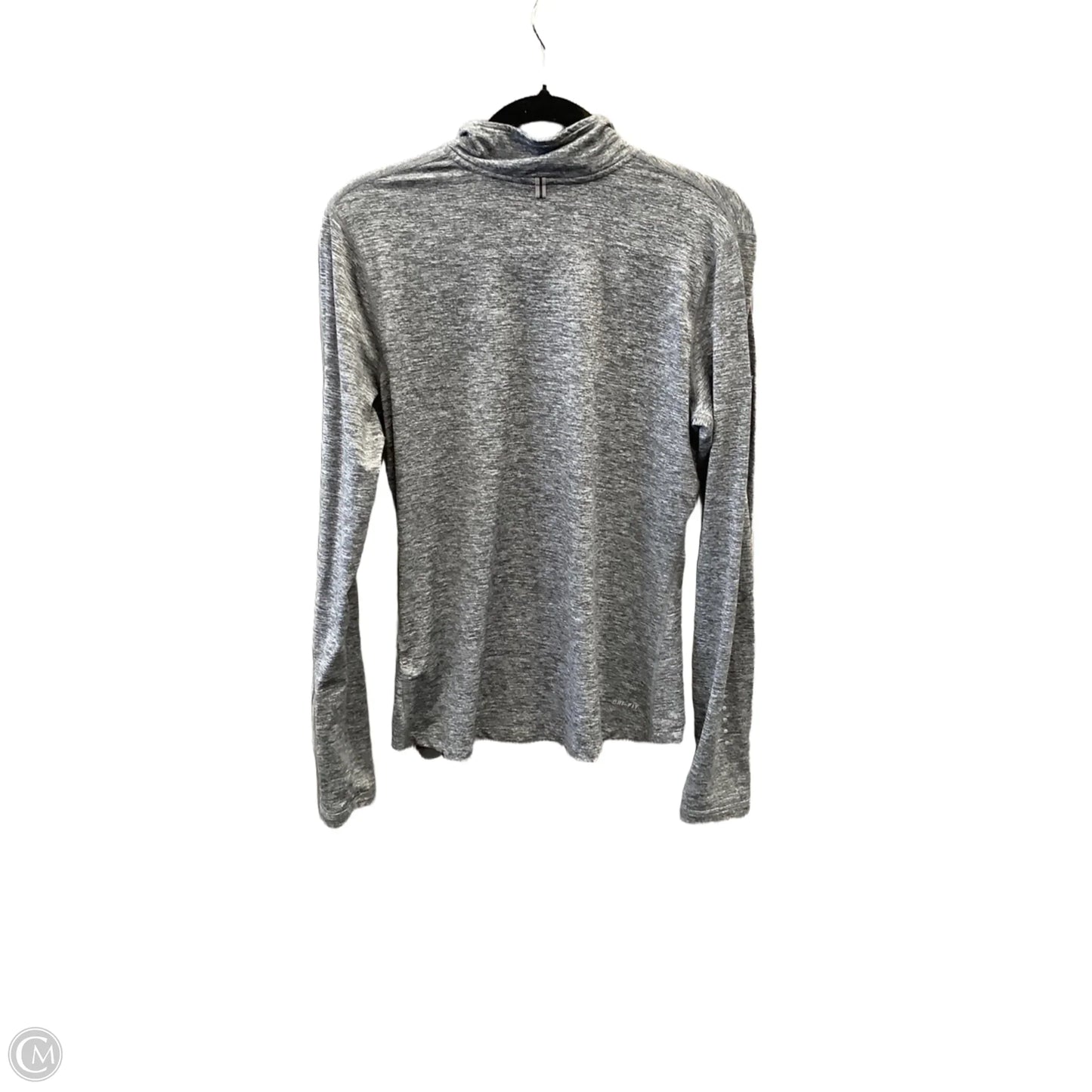 Athletic Sweatshirt Collar By Nike In Grey, Size: M