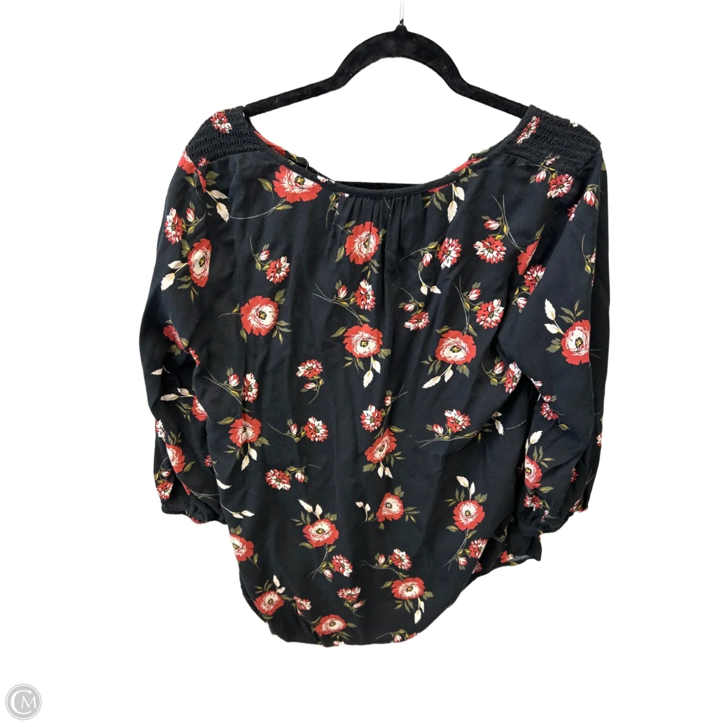 Blouse 3/4 Sleeve By Sonoma In Floral Print, Size: M