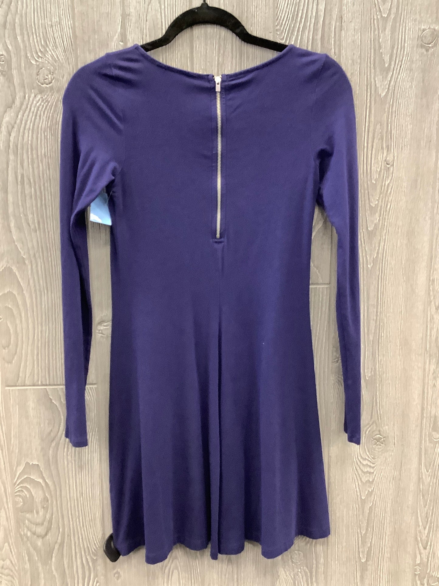 Dress Casual Midi By Express In Purple, Size: Xs