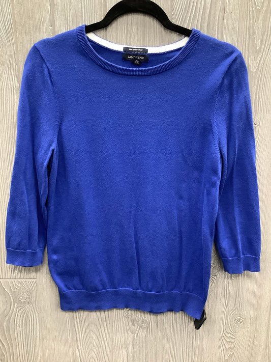 Top Long Sleeve By Lands End In Blue, Size: S