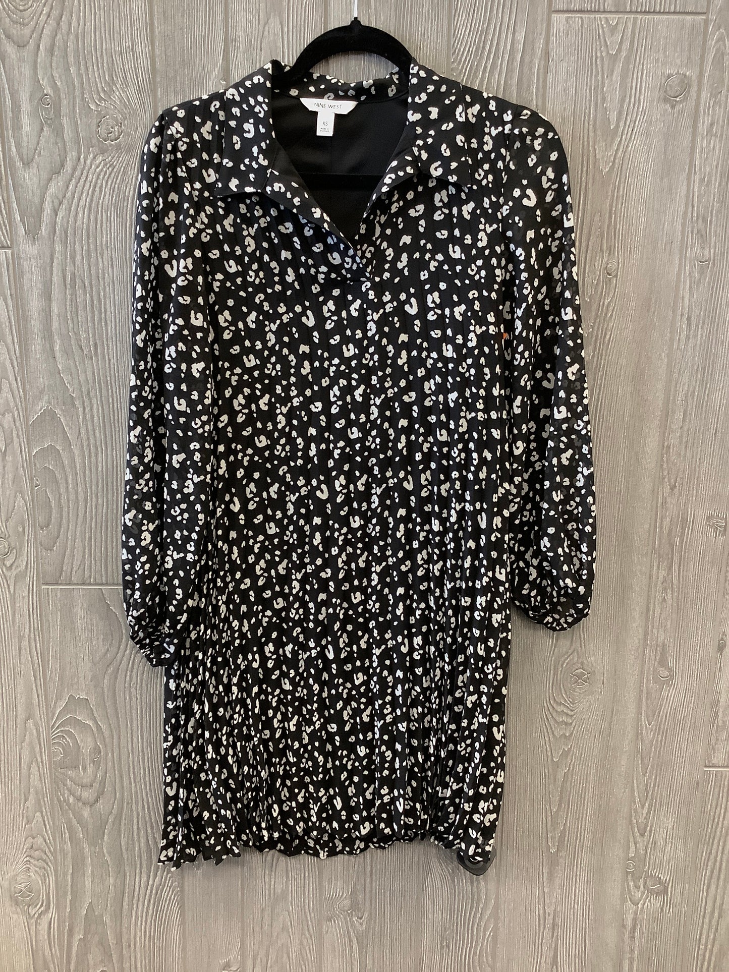 Dress Casual Midi By Nine West In Black, Size: Xs