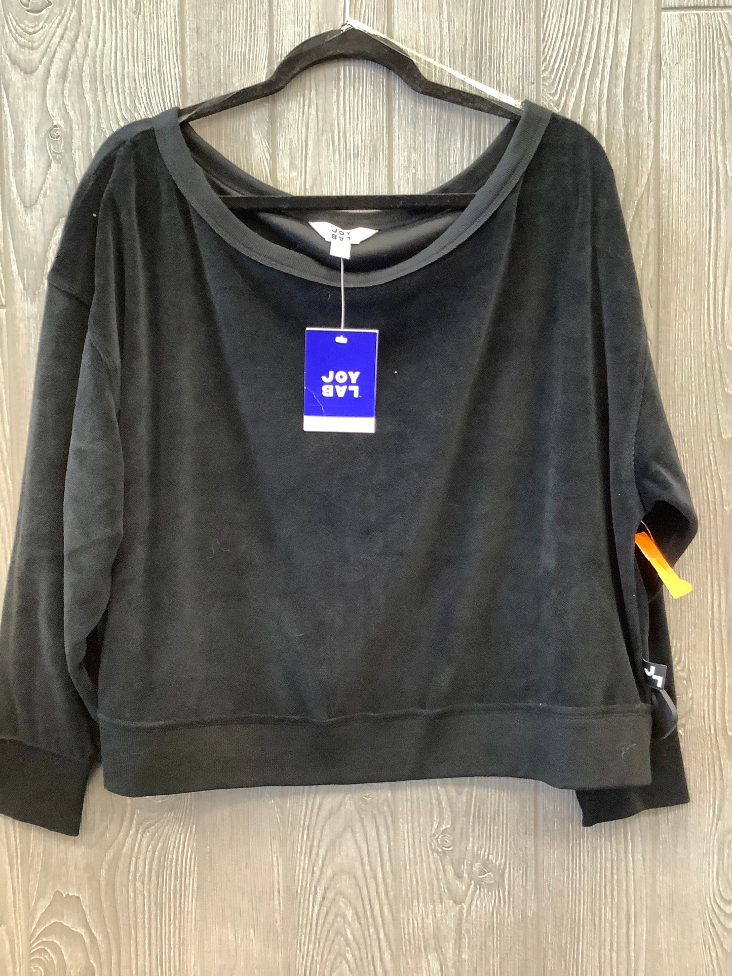 Top Long Sleeve By Joy Lab In Black, Size: L