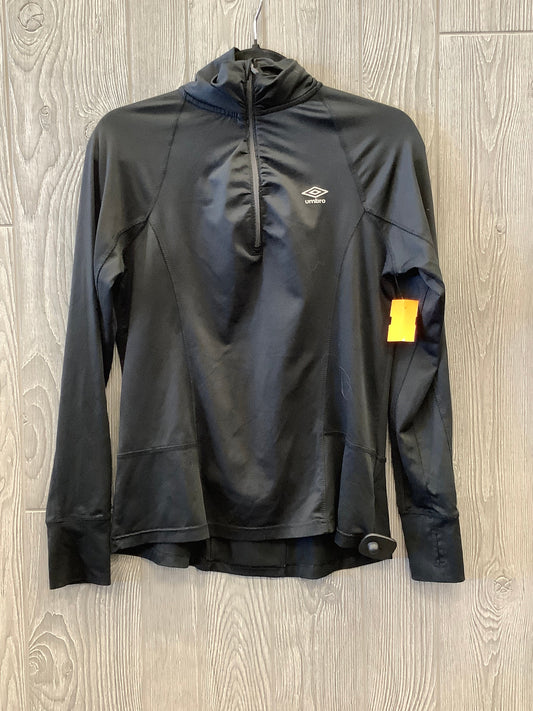 Athletic Top Long Sleeve Collar By Umbro In Black, Size: M