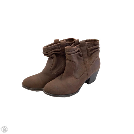 Boots Ankle Heels By Rocket Dogs In Brown, Size: 8