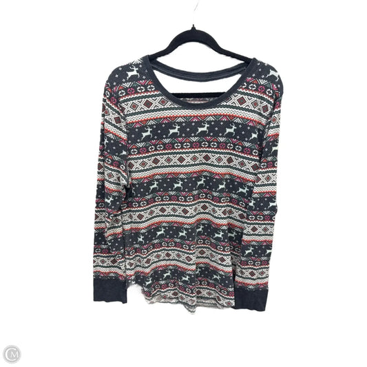 Top Long Sleeve By Old Navy In Multi-colored, Size: Xxl