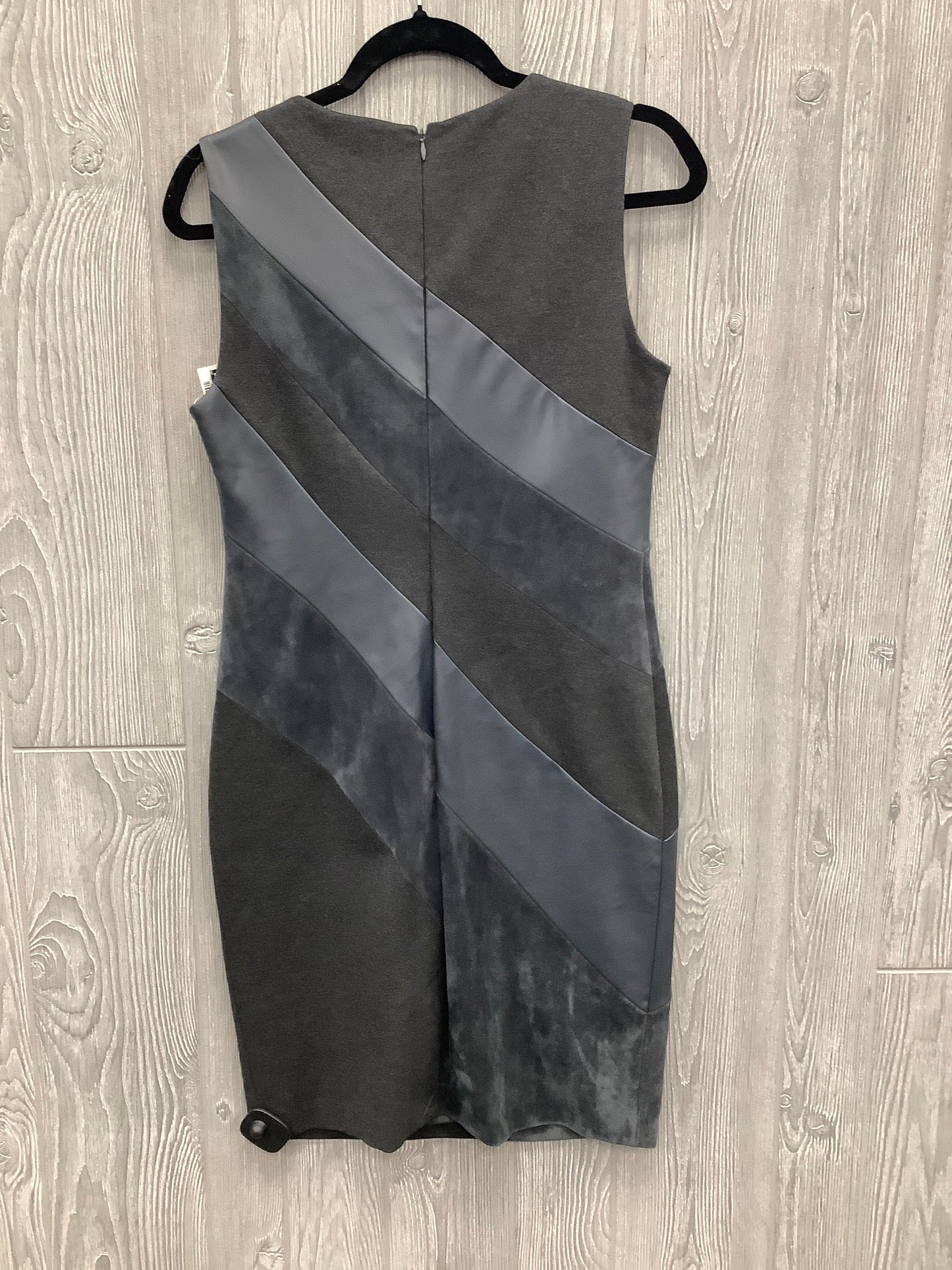 Dress Casual Midi By Calvin Klein In Grey, Size: S