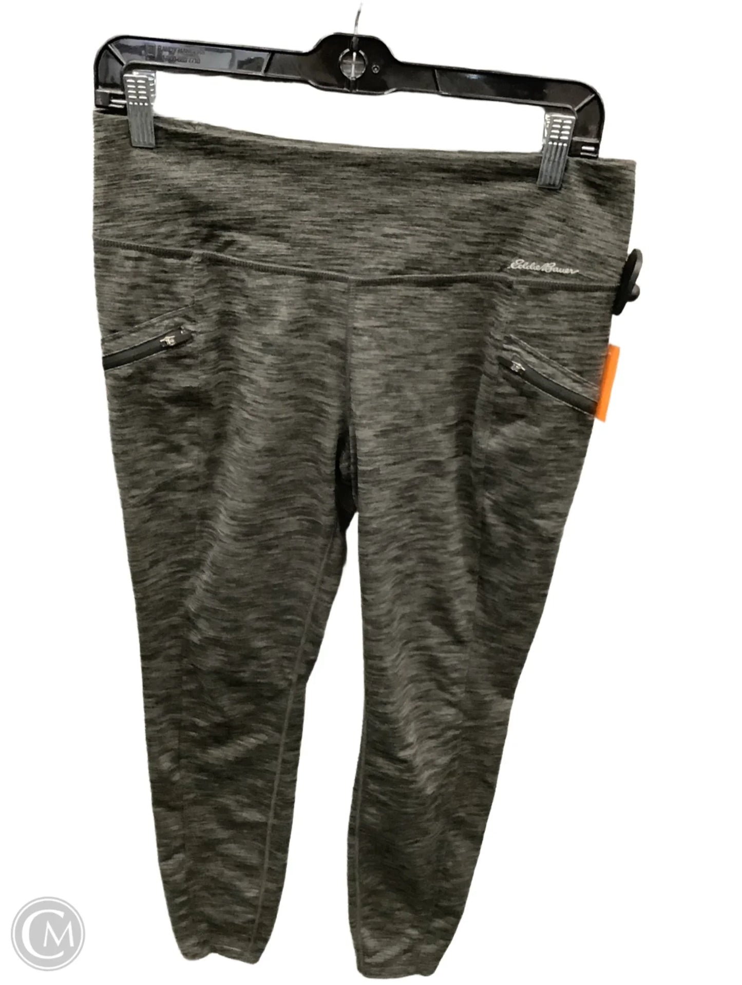 Athletic Leggings By Eddie Bauer In Grey, Size: M