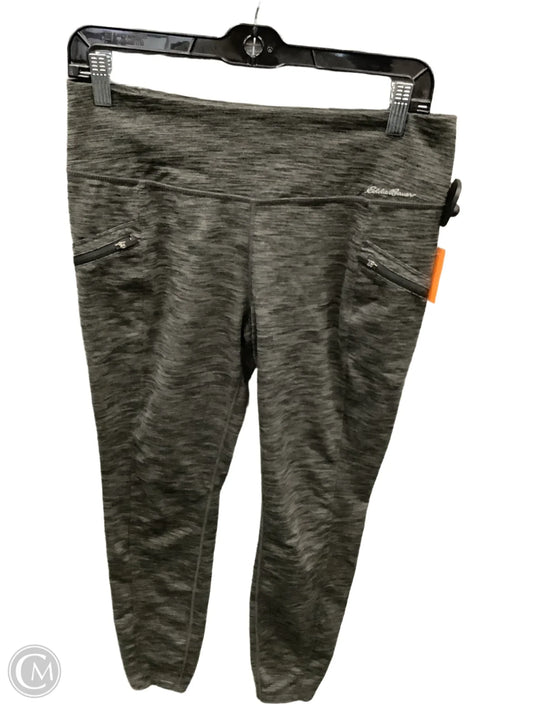 Athletic Leggings By Eddie Bauer In Grey, Size: M