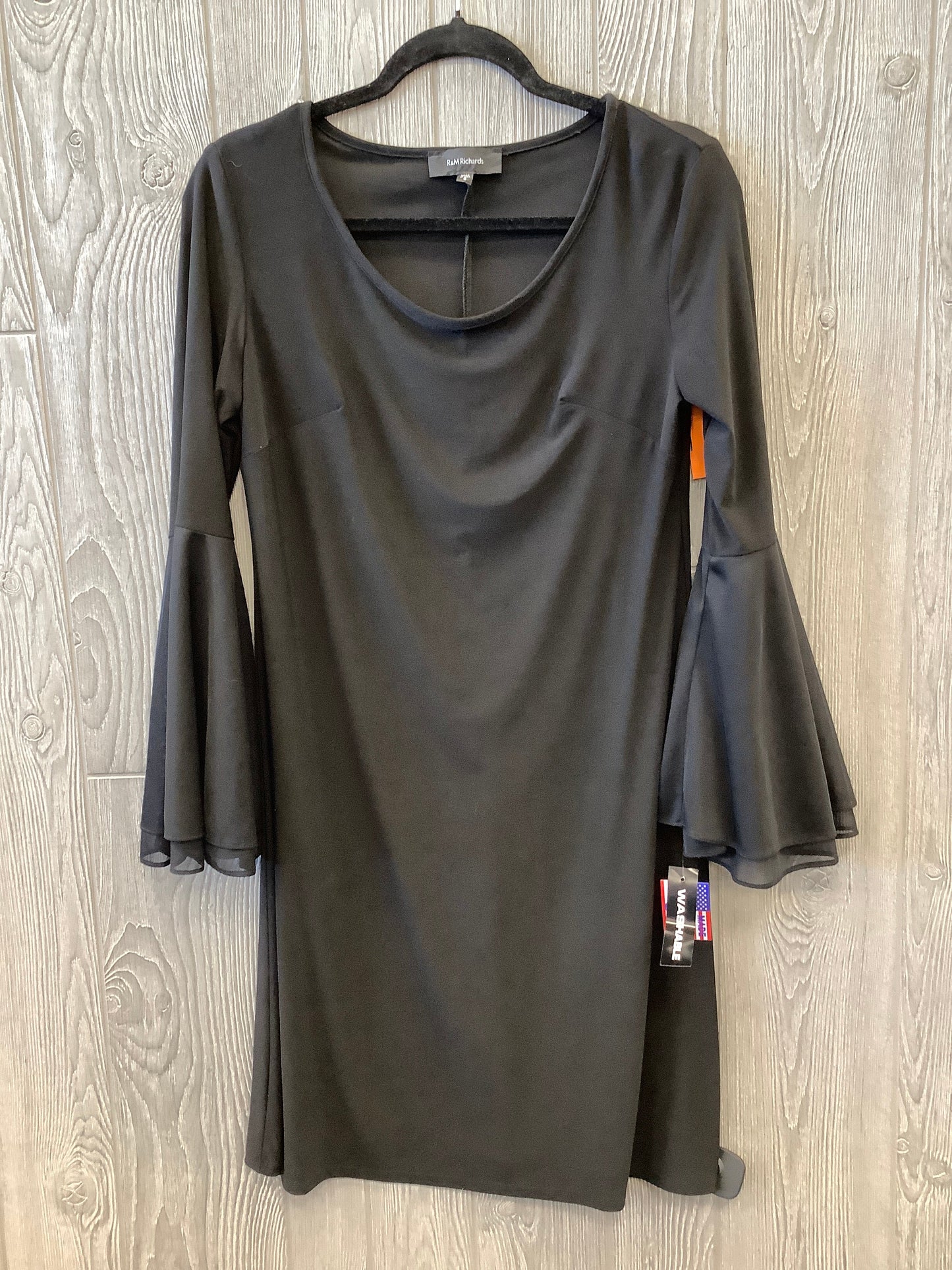 Dress Casual Midi By R And M Richards In Black, Size: M